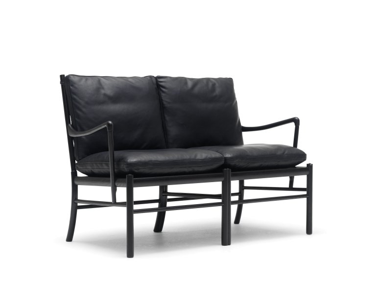 Carl Hansen & Son OW149-2 Colonial bank geolied walnoten Sif 98 leer