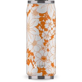 Les Artistes Paris 500 ml Pull Can'it Thermosflasche Orange Flowers