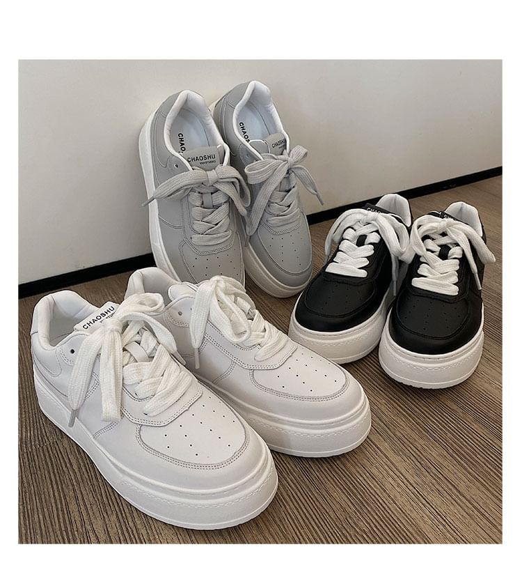 HANO - Veterschoenen met plateauzool