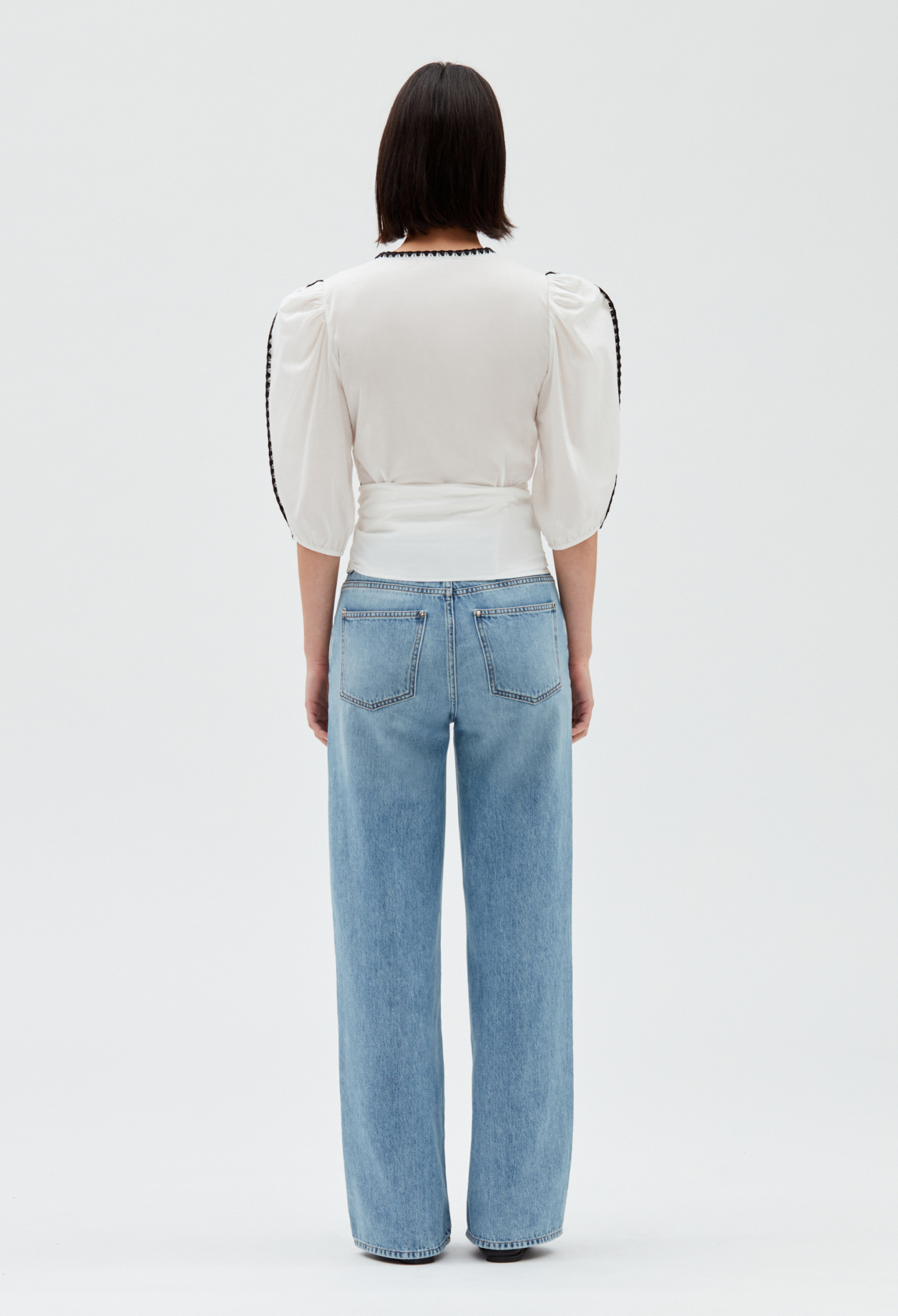 Blouse cache-c&oelig;ur ecrue