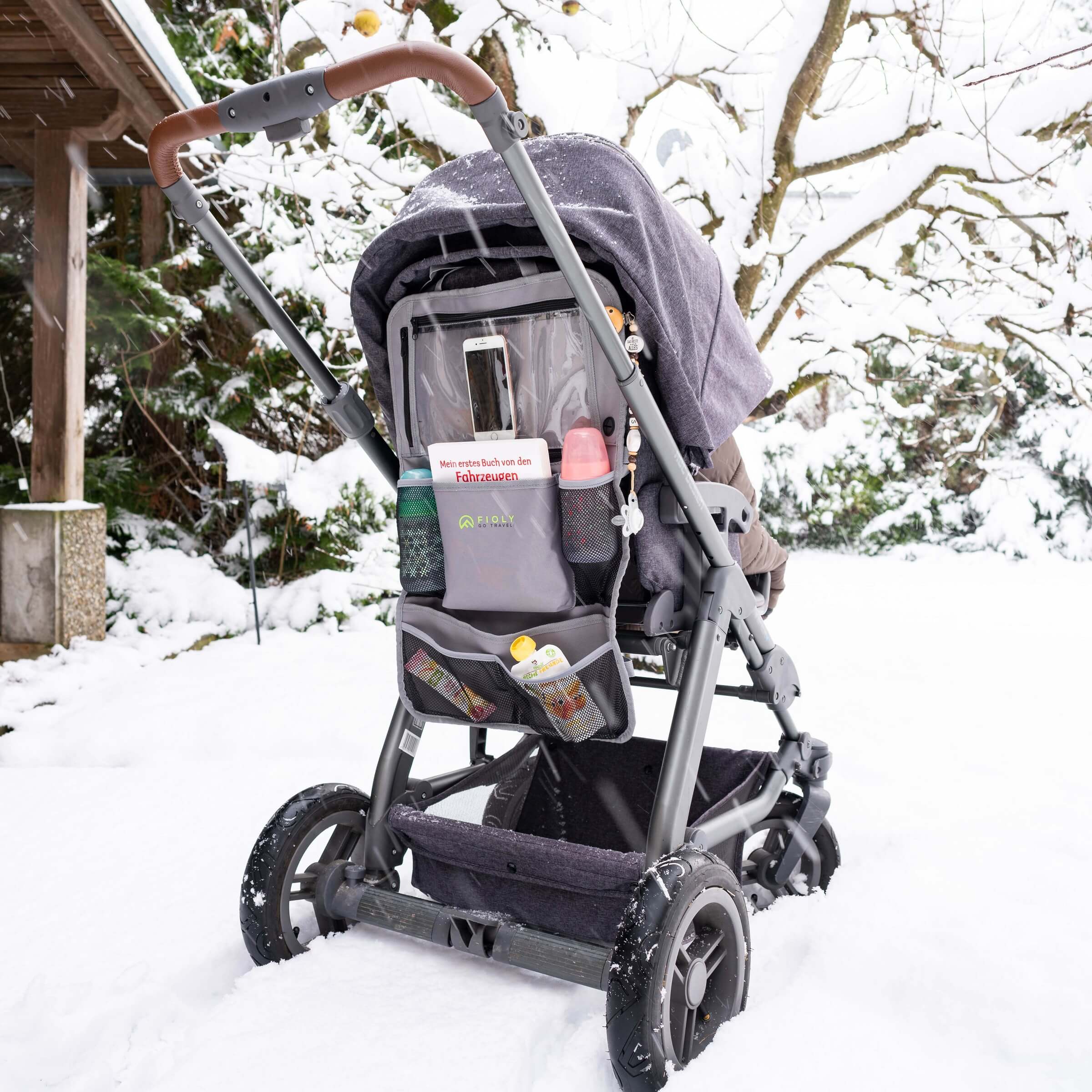 Fioly Organizer Tasche für KFZ Kopfstütze Kind Baby Stauraum für Autositz, Rücksitztasche