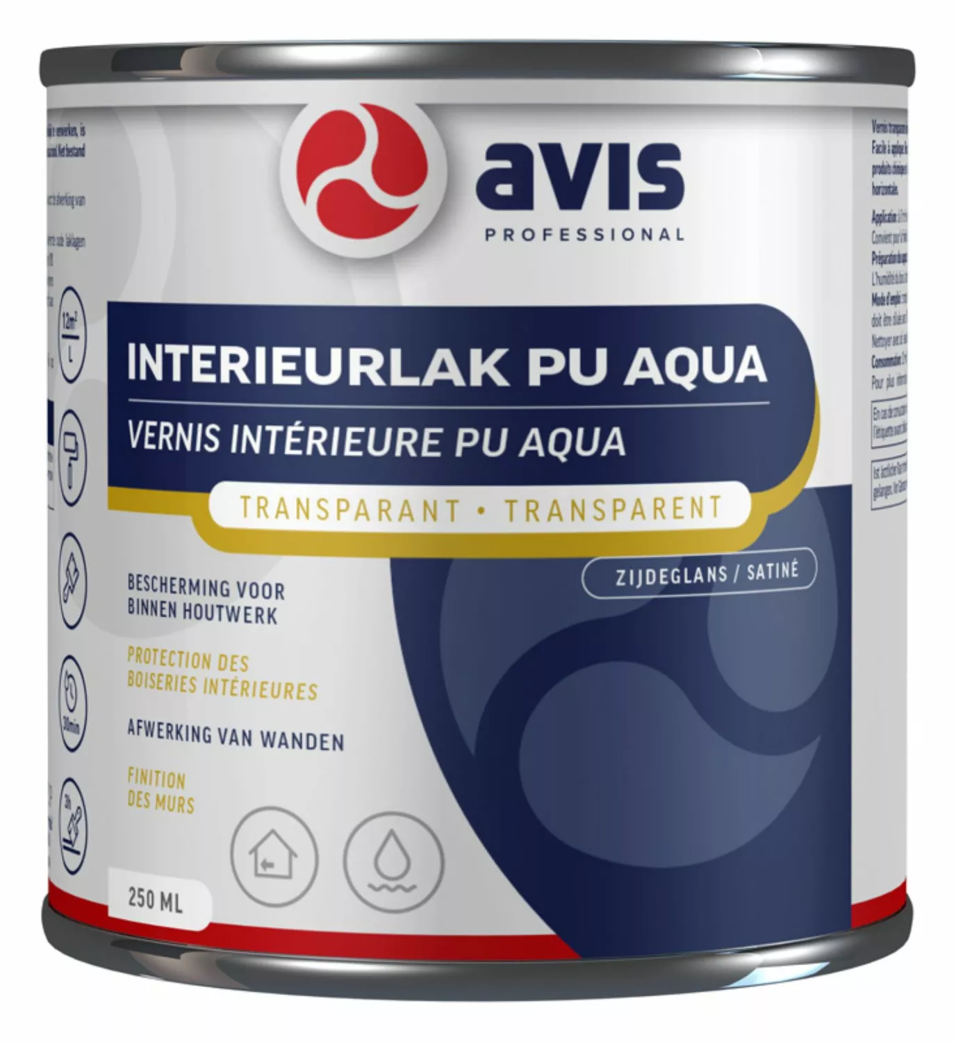 Avis Interieurlak PU Aqua Zijdeglans - 0,25L