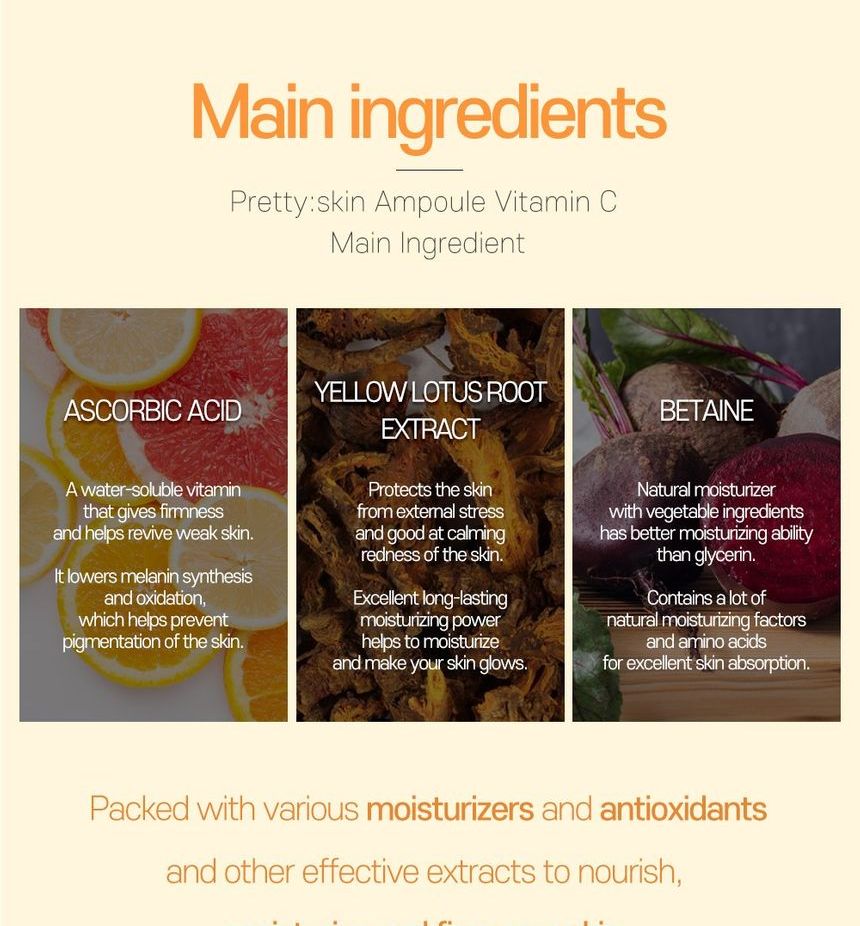 Mooie huid - Vitamine C Ampul