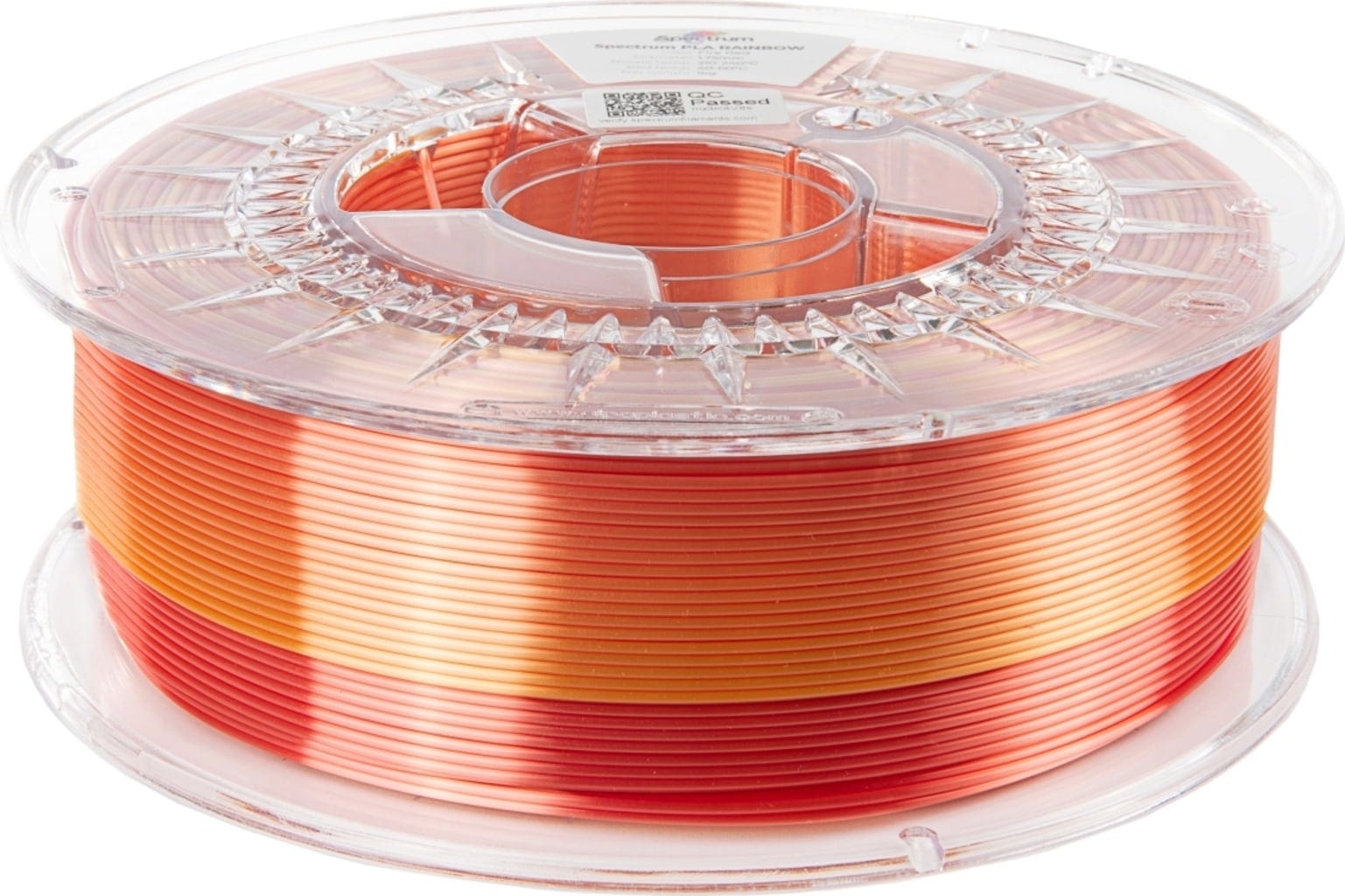 Spectrum  PLA Silk Rainbow Fire Red, 1,75 mm / 1000 g    PLA Material mit Farbverläufen & Satineffekt