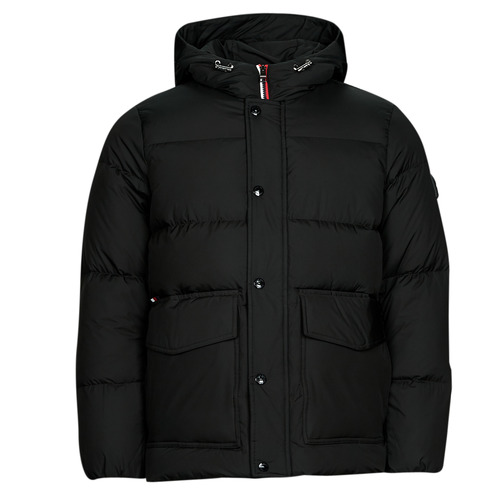 Tommy Hilfiger - HILFIGER DOWN HOODED JACKET - Noir