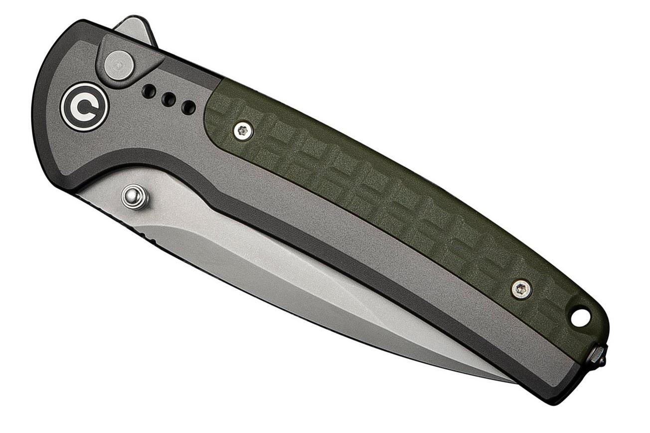 Civivi Sentinel Strike II C22025D-2 Nitro-V, Grey Aluminium, Green FRN, zakmes