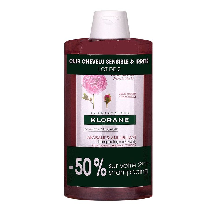 Shampooing à la pivoine 2x400ml