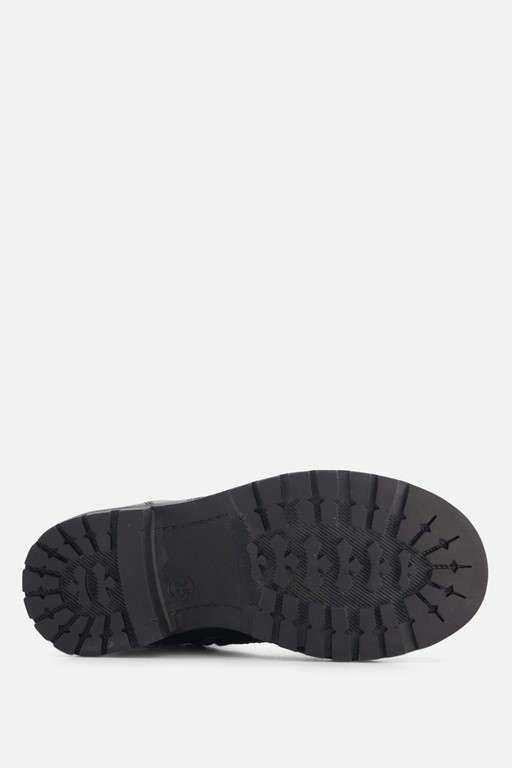 Muyters Veterboots zwart Leer