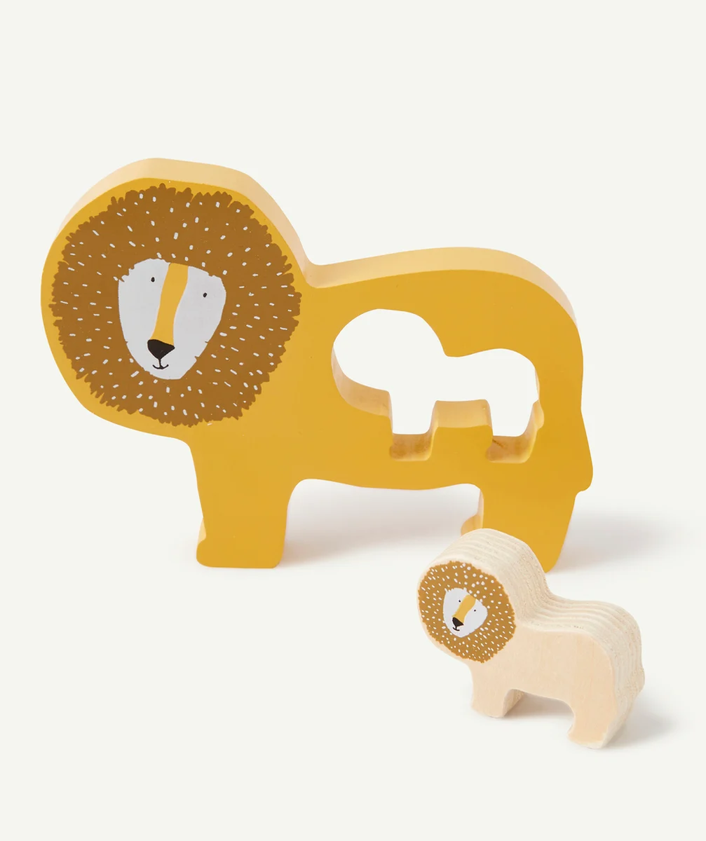 TRIXIEPUZZLE EN BOIS BÉBÉ LION