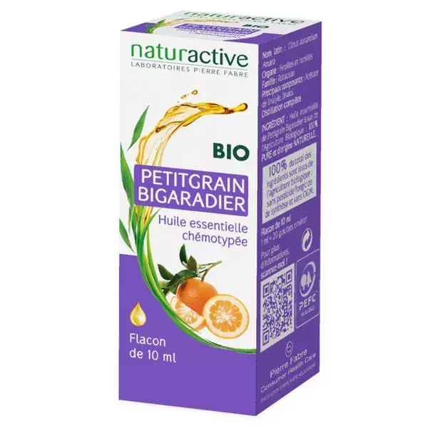 Óleo Essencial de Petitgrain Bigarade Orgânico Naturaactive 10ml