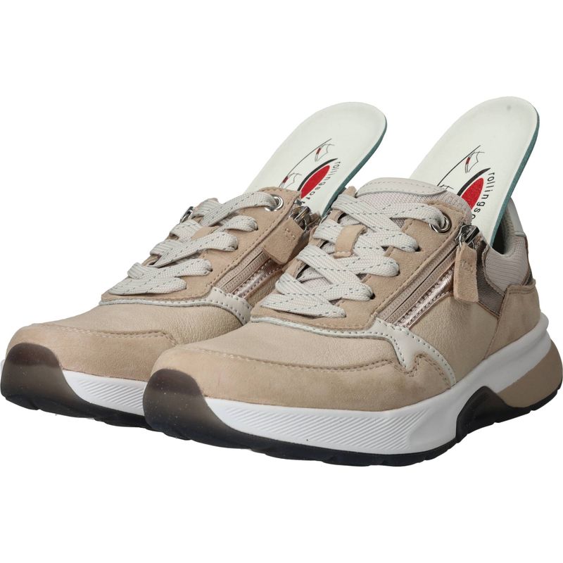 Gabor Rollingsoft Sneakers Beige Dames