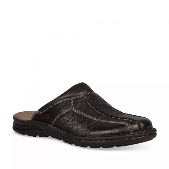 Mules NOIR NEOSOFT RELAX CUIR