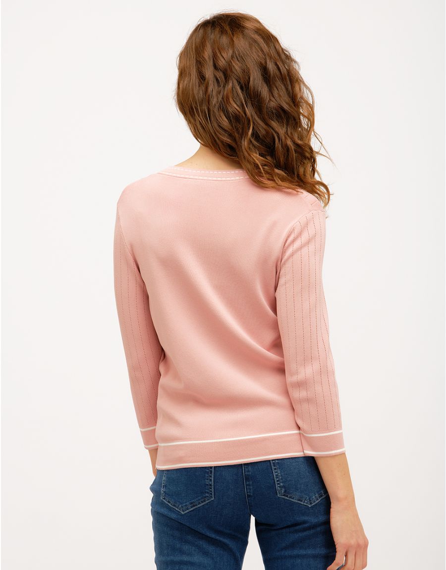 Pull chic rose pâle