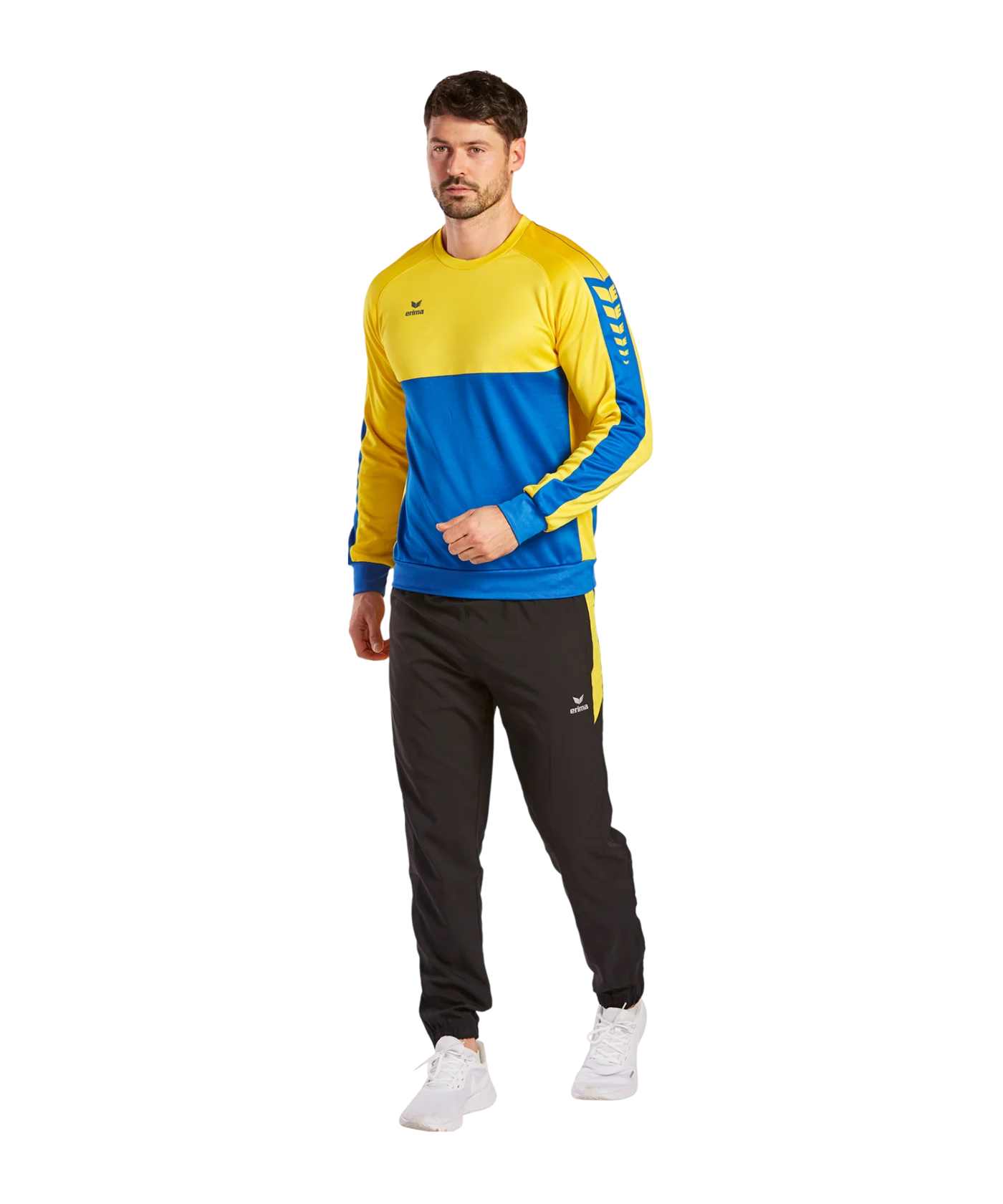 Erima SIX WINGS Sweatshirt Blau Gelb
