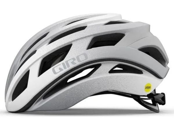 Giro landevejshjelm GIRO HELIOS SPHERICAL MIPS mat hvid sølv fade størrelse L (59-63 cm) (NY)