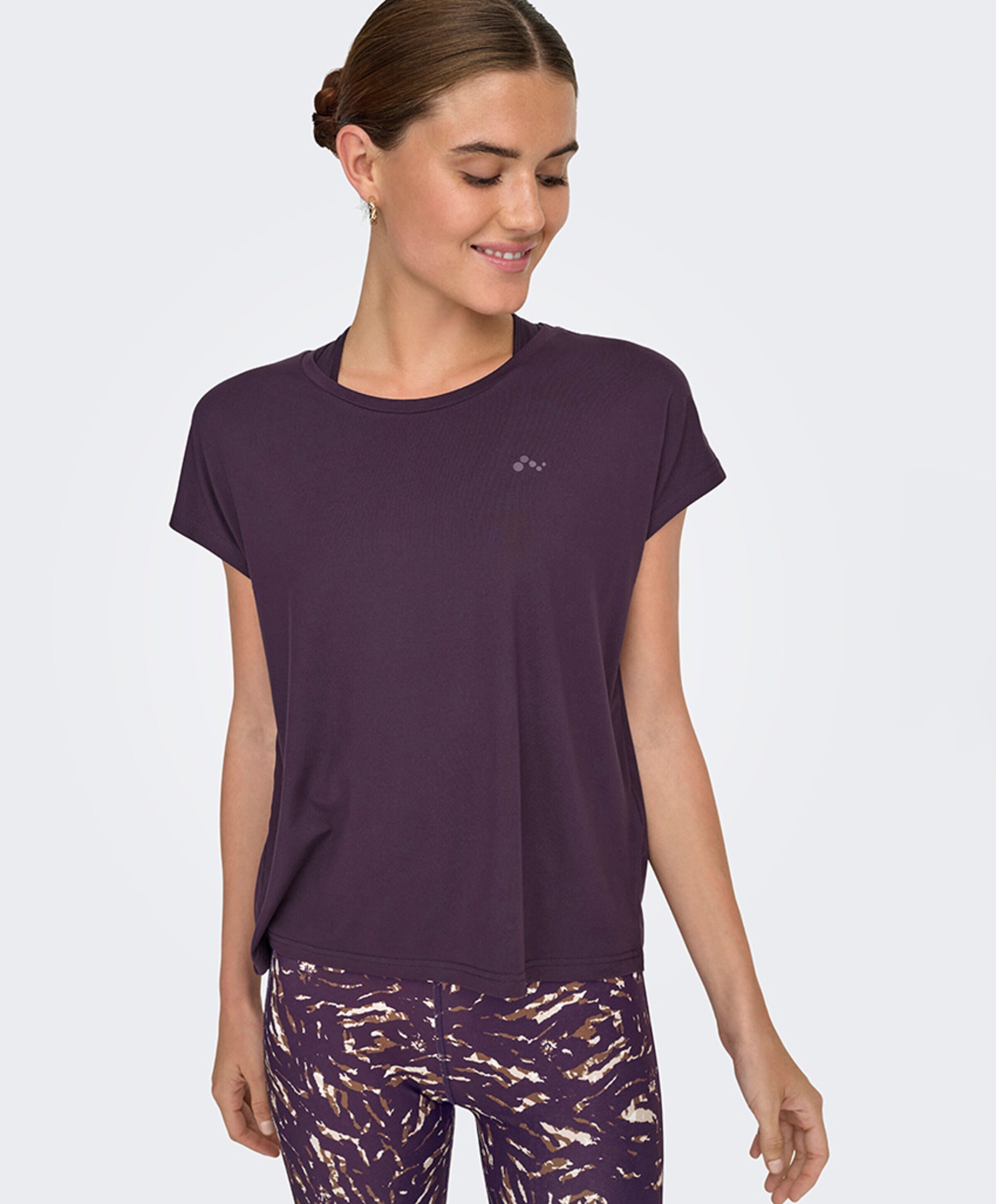 Only play Dames t-shirt paars