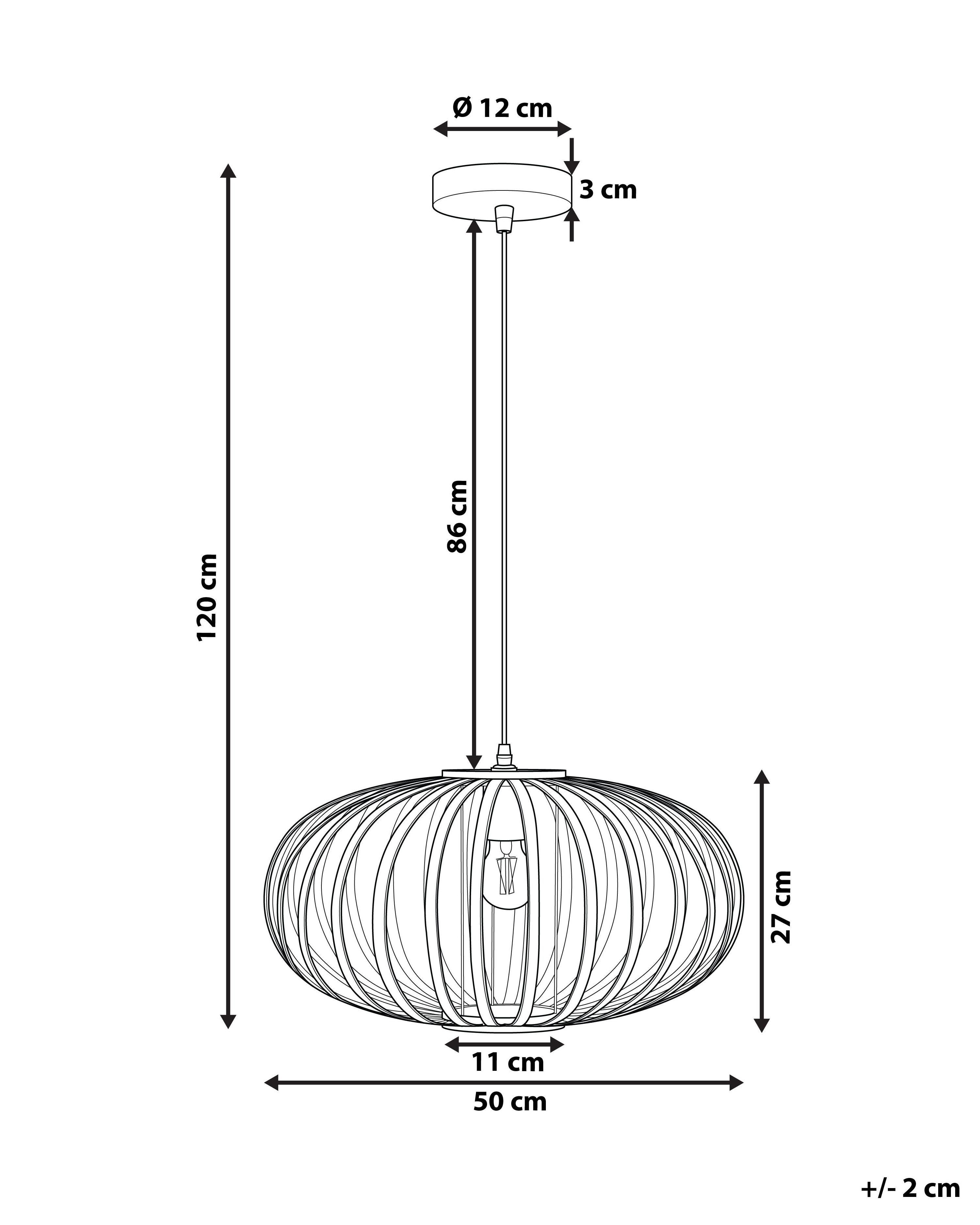 Hanglamp HAVEL Bamboehout Lichtbruin