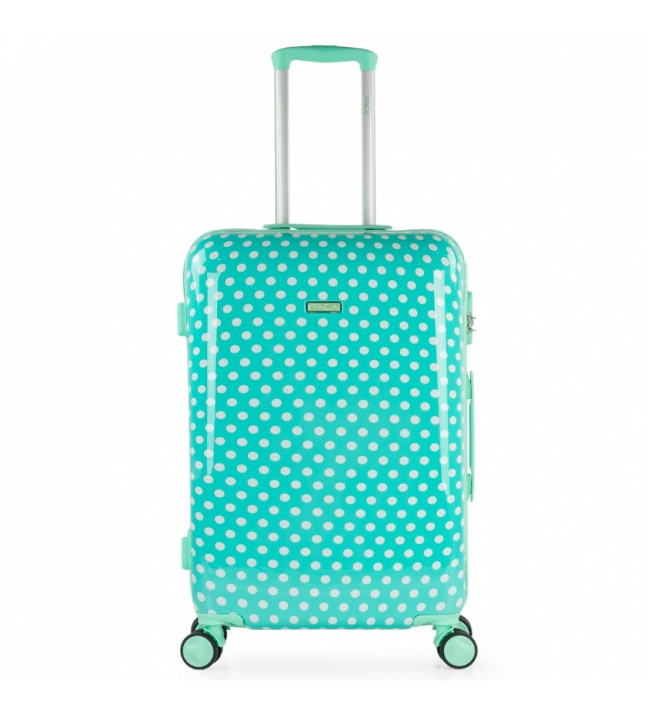 Mala de viagem rígida ITACA 702460 Turquesa - 67x45x24cm -