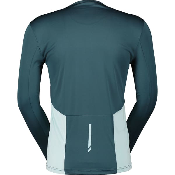 T-shirt running SCOTT SHIRT M'S ENDURANCE TECH LS ARUBA GREEN/MINERAL GREEN