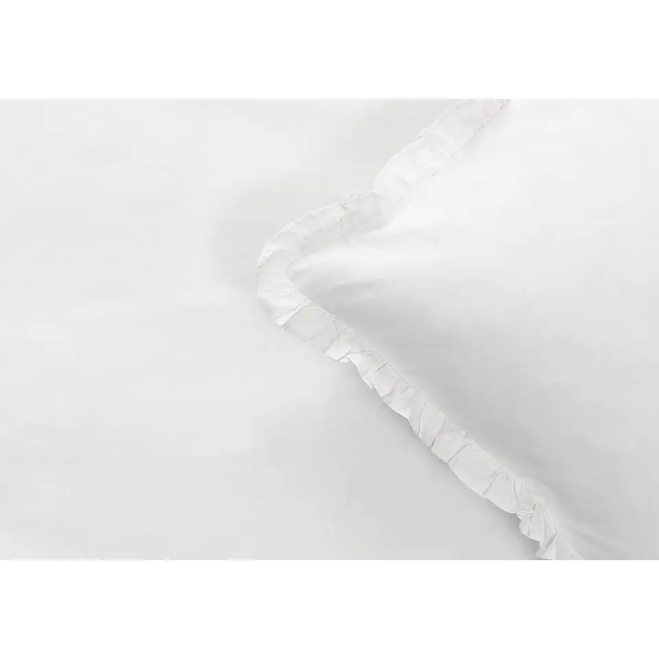 Dekbedovertrek Cato effen - wit - 140x200/220 cm