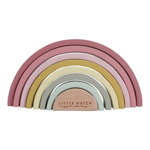 Arc en Ciel en bois Rose - LITTLE DUTCH