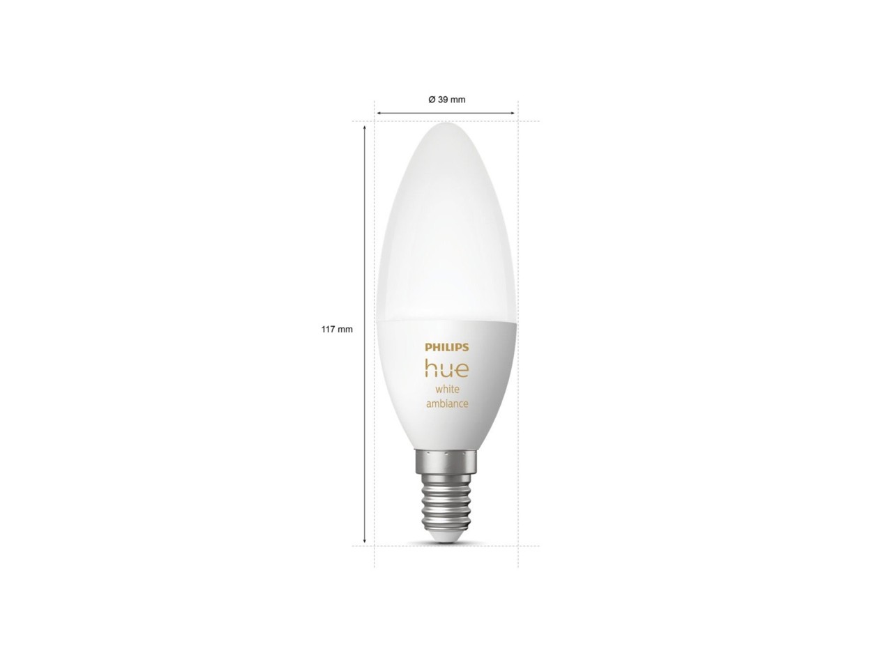 Philips Hue -2x E14 2-Pack Bulb - White Ambiance - Bundle