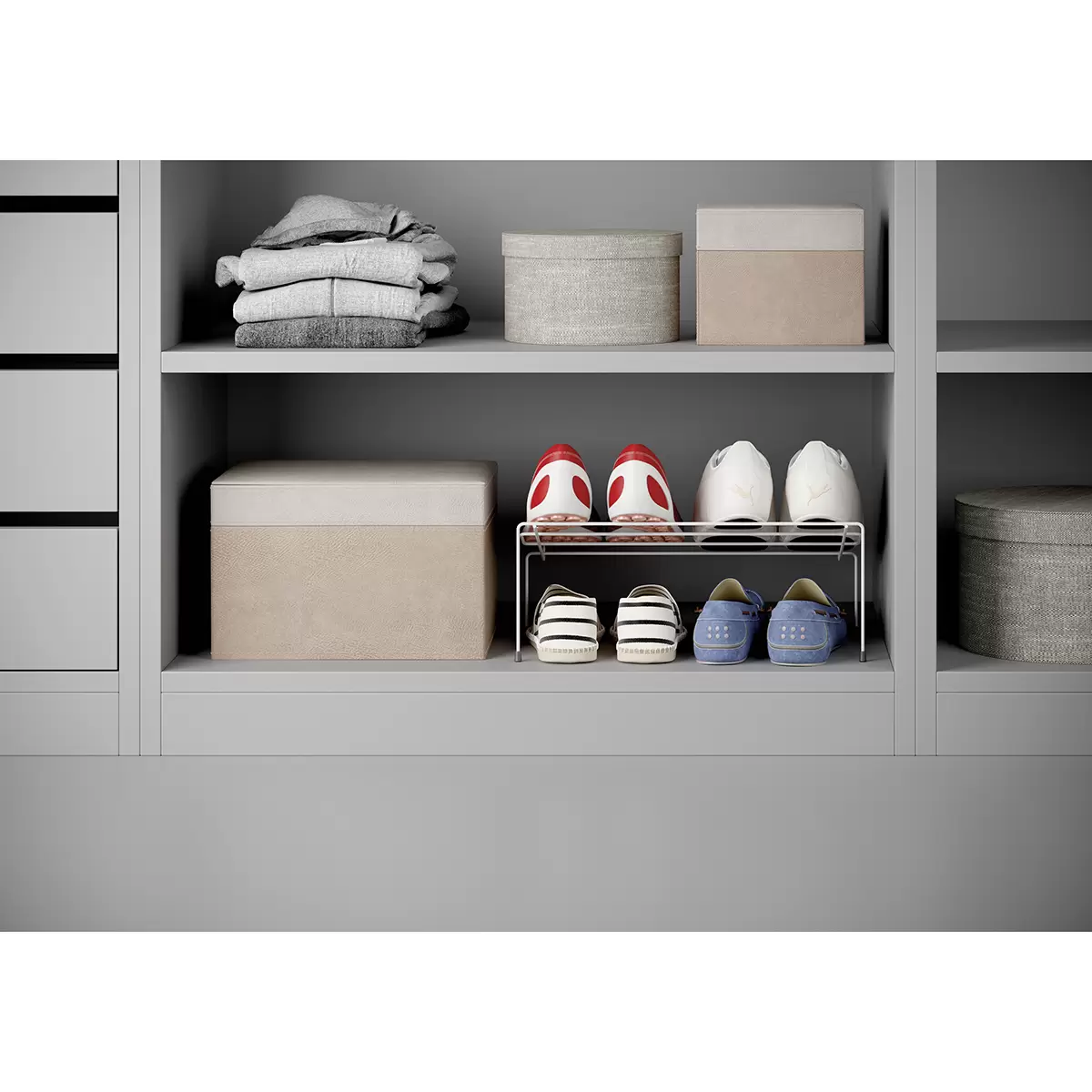 Schuh Organizer 2er Set weiss