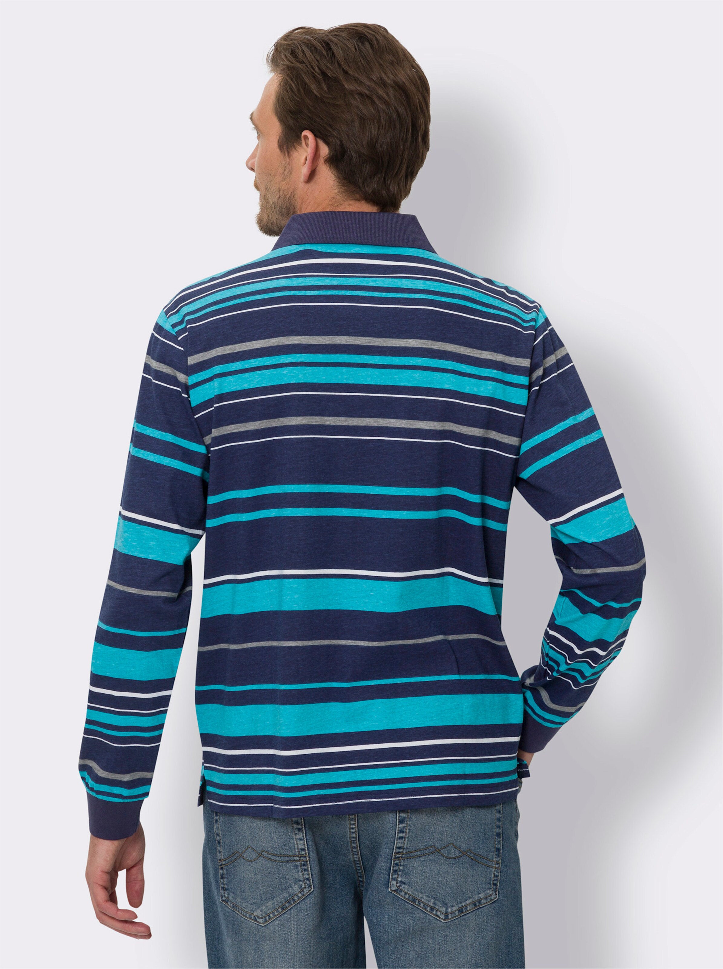 Langarm-Poloshirt