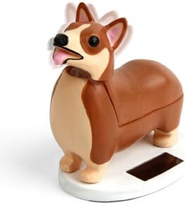 Corgi Hund Solcelle Figur - Kikkerland - 7 CM