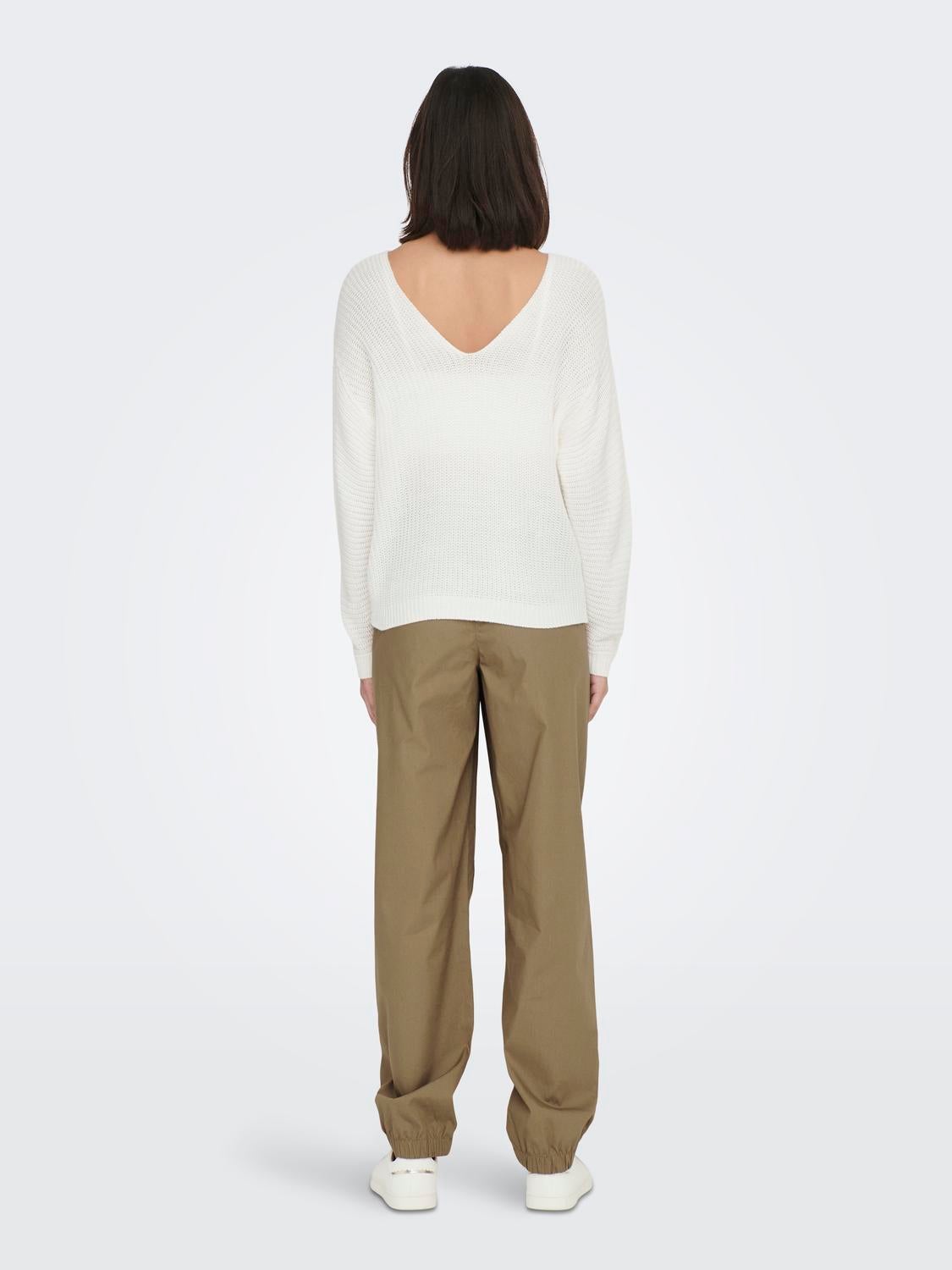 JDYJUSTY Strickpullover Cloud Dancer