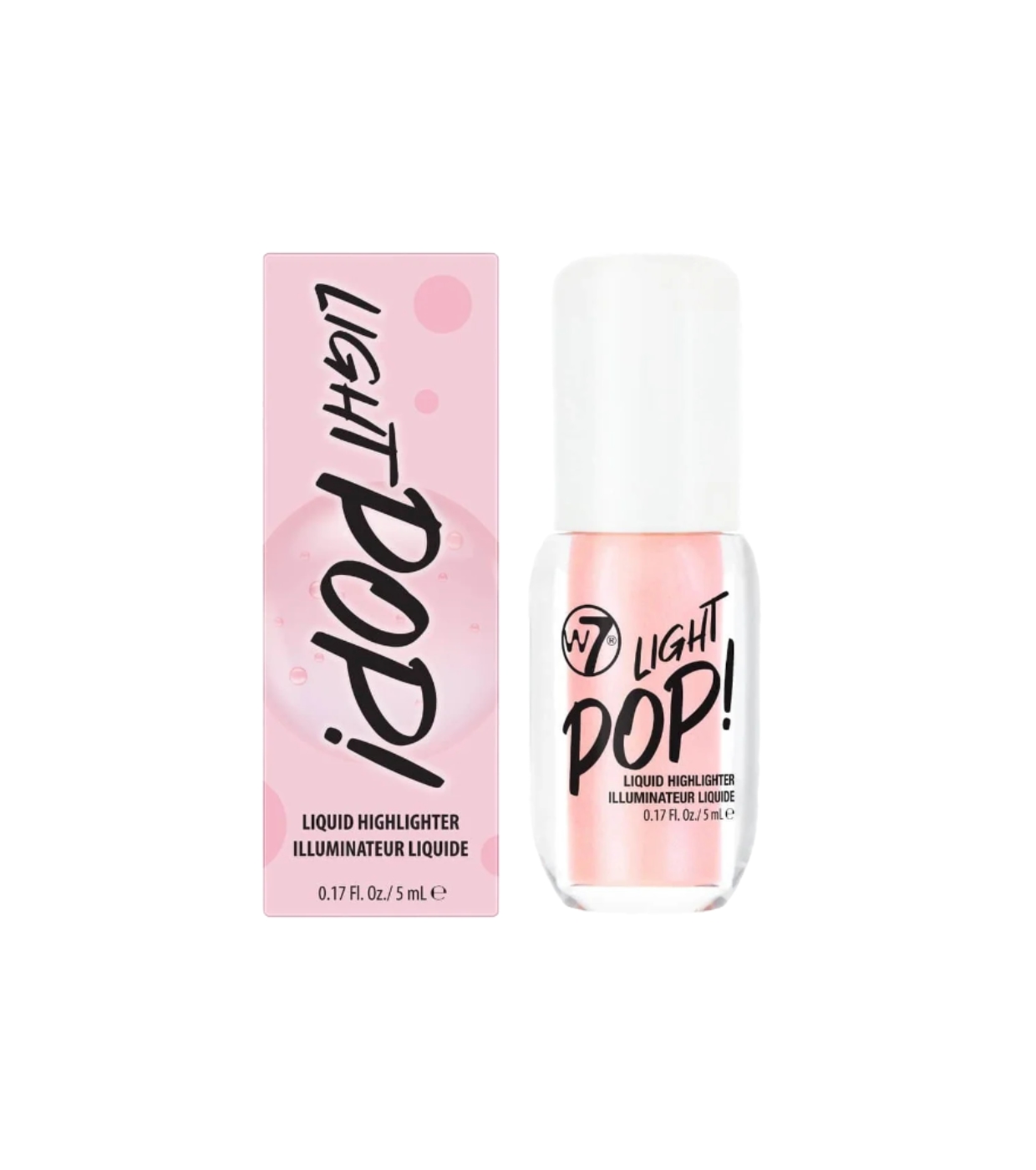 W7 - Iluminador Líquido Light Pop! - Soft Rose