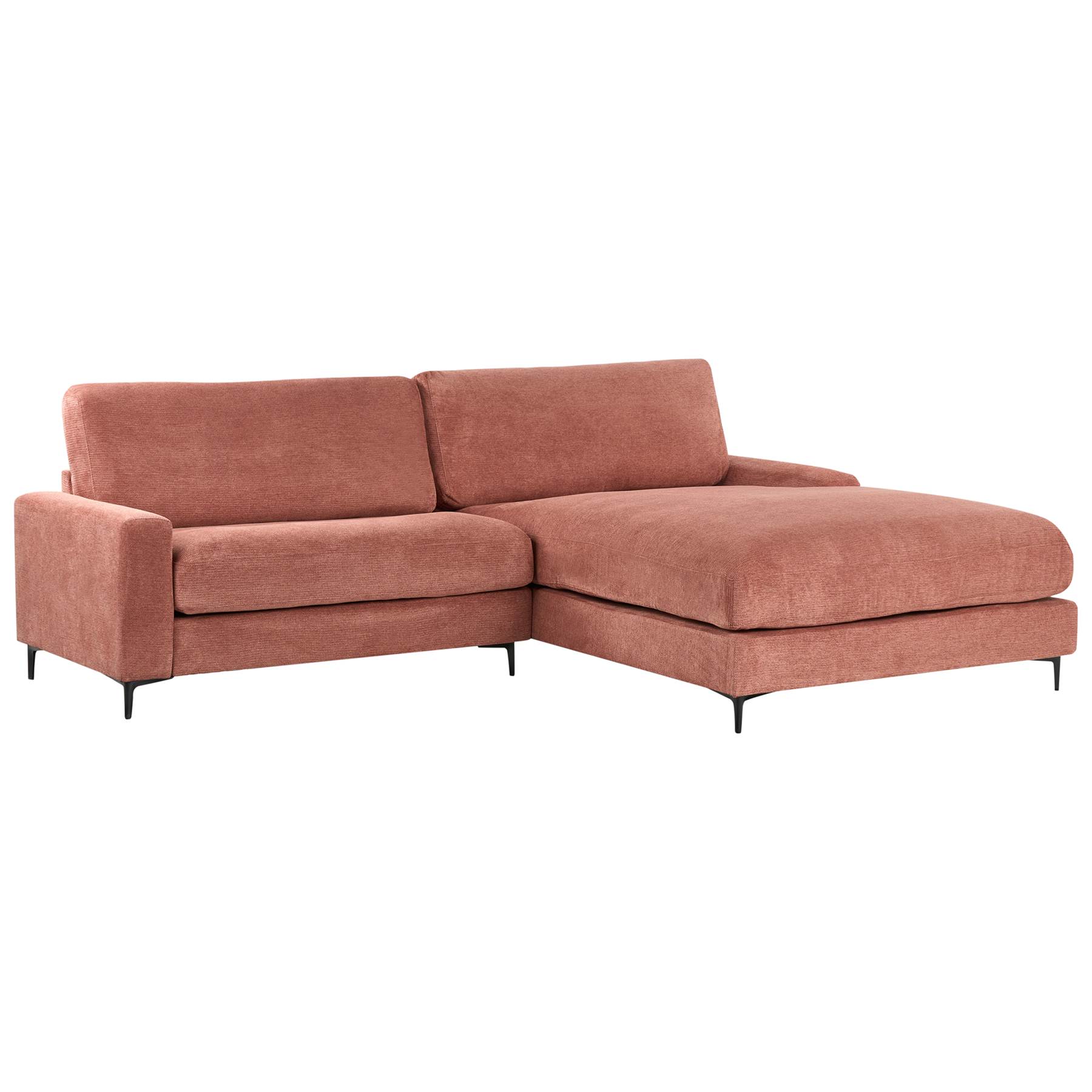 Beliani - MALOY - Hoekbank - Rood - Linkszijdig - Polyester