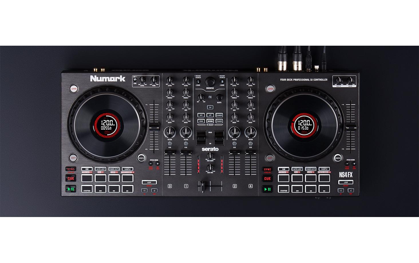 DJ-Controller NS4FX<br>Professioneller 2-Deck-DJ-Controller mit 4 Kanälen
