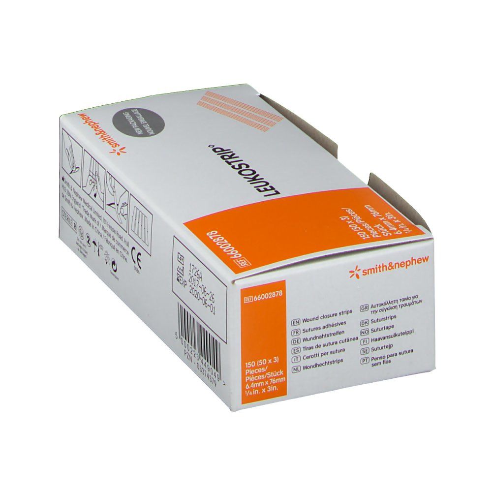 LEUKOSTRIP® Wundnahtstreifen 6,4 x 76 mm OP-Box steril