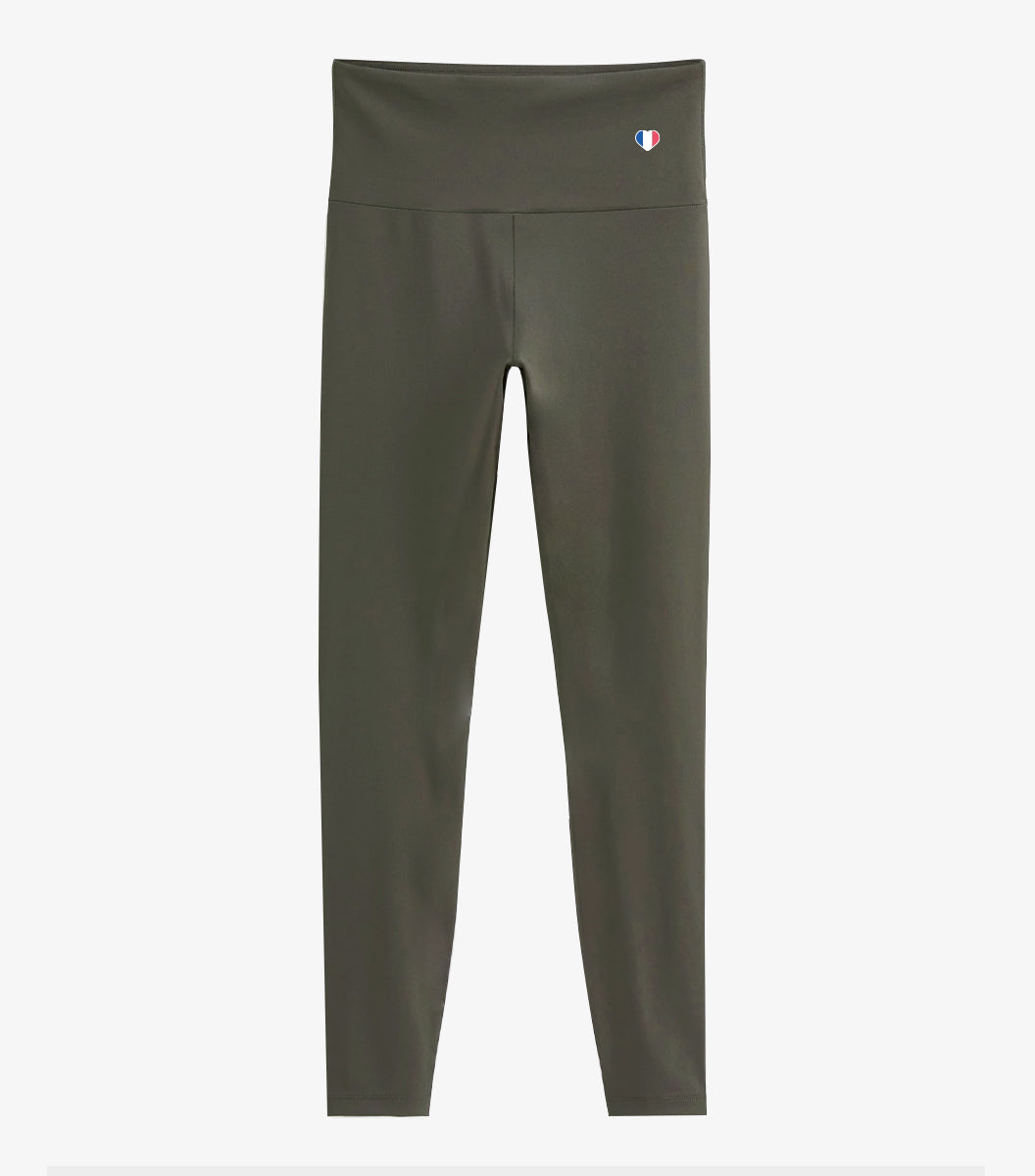 Legging Sport Femme Kaki - Iconique