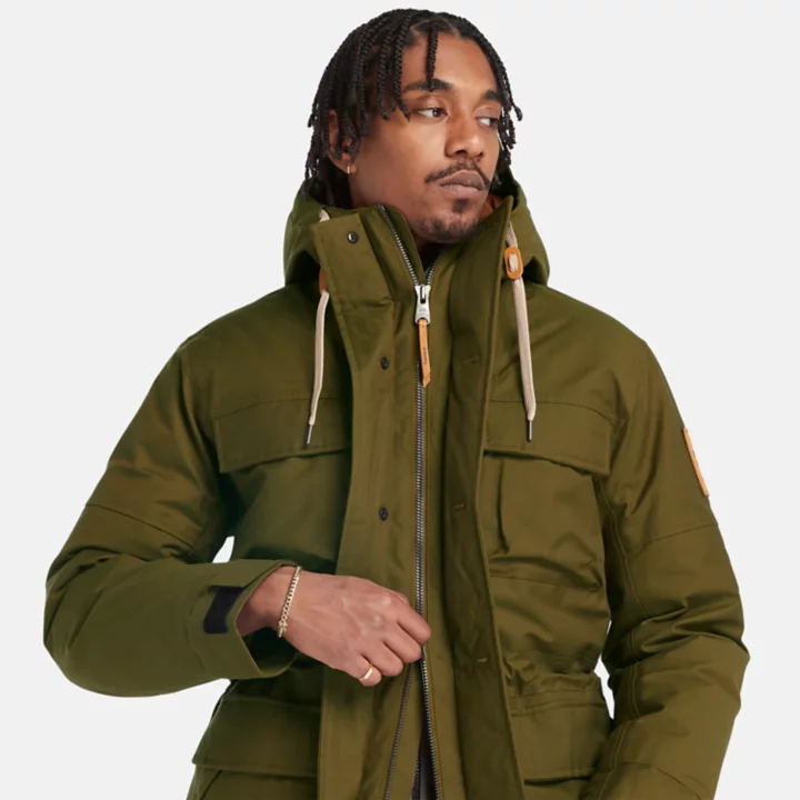 Parka impermeável Wilmington Expedition para homem, na cor verde.