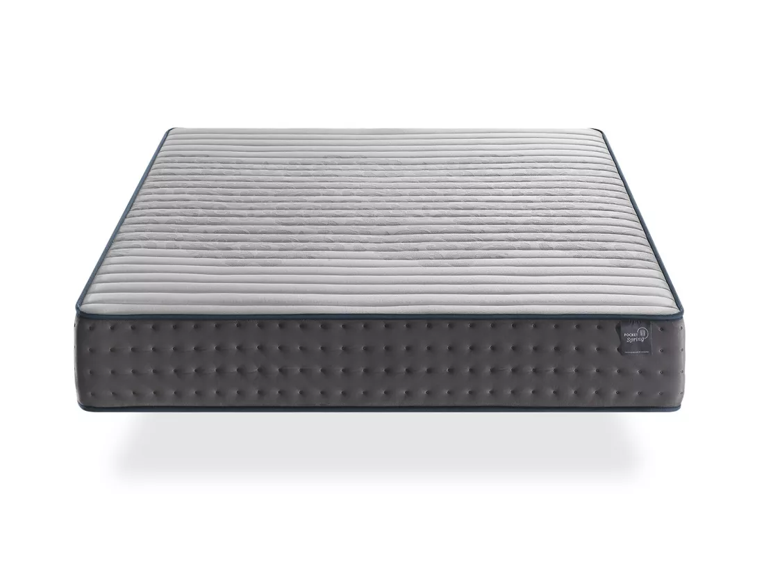 Matelas mousse 140X190 PERLA, Epaisseur 25 CM, Multicouche, antistress, ergonomique et respirant. Fermete 3/5 Moyenne