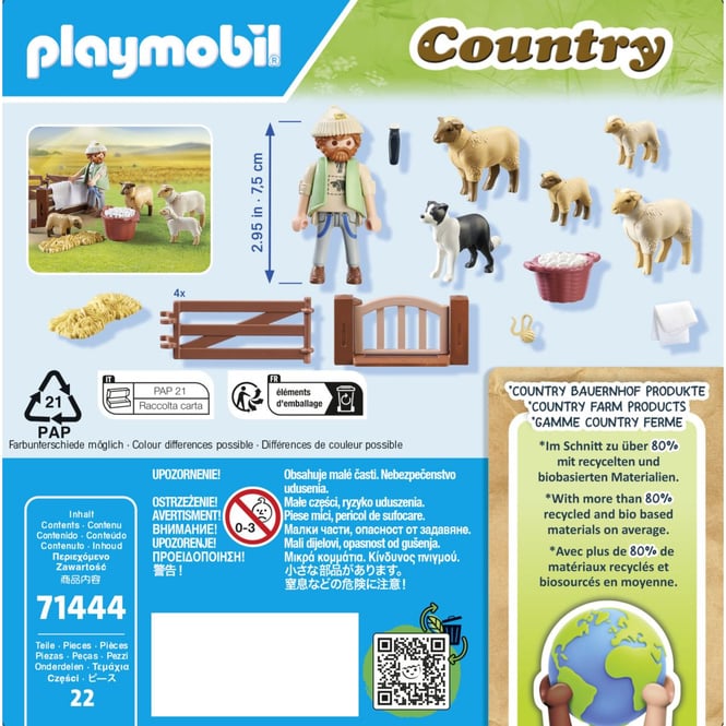 PLAYMOBIL® 71444 - Junger Schäfer mit Schafen - Playmobil Country