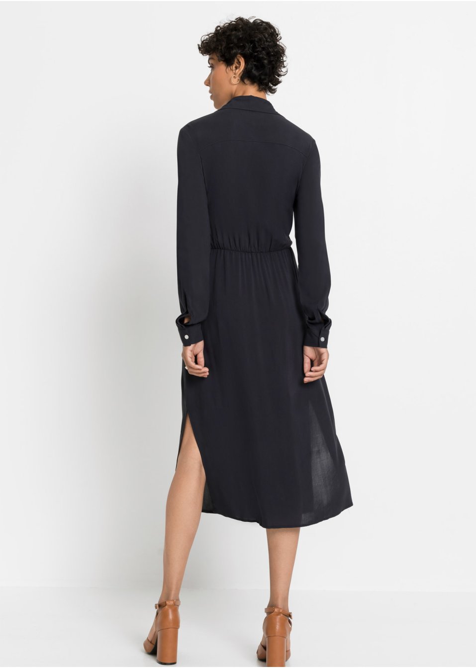 Robe-chemise avec détail nœud