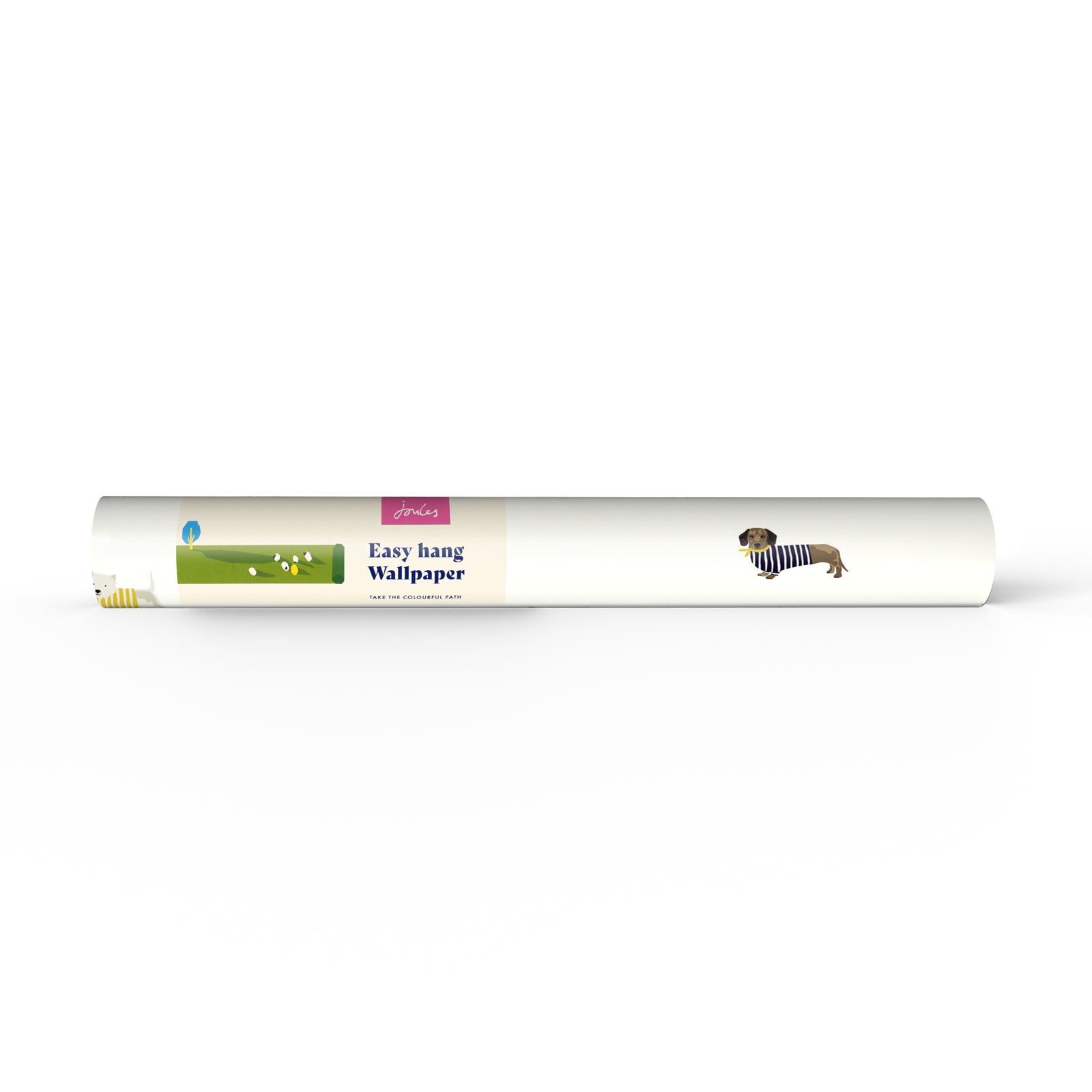 Joules Vliesbehang - Harbour Dogs - Wit - 10mx52cm