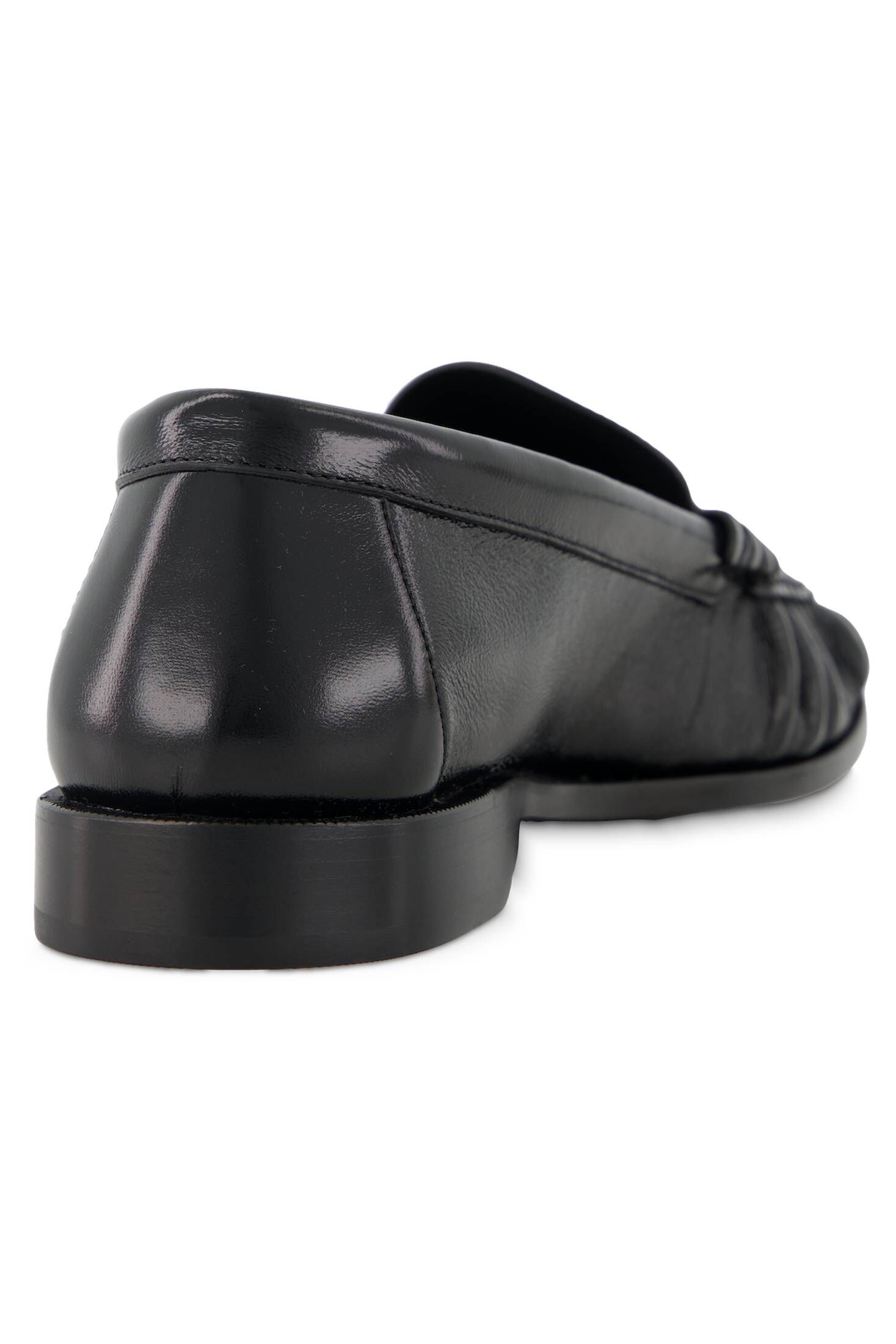 Saint Laurent| Herren Schuhe LE LOAFER aus glänzendem Leder in Knitteroptik