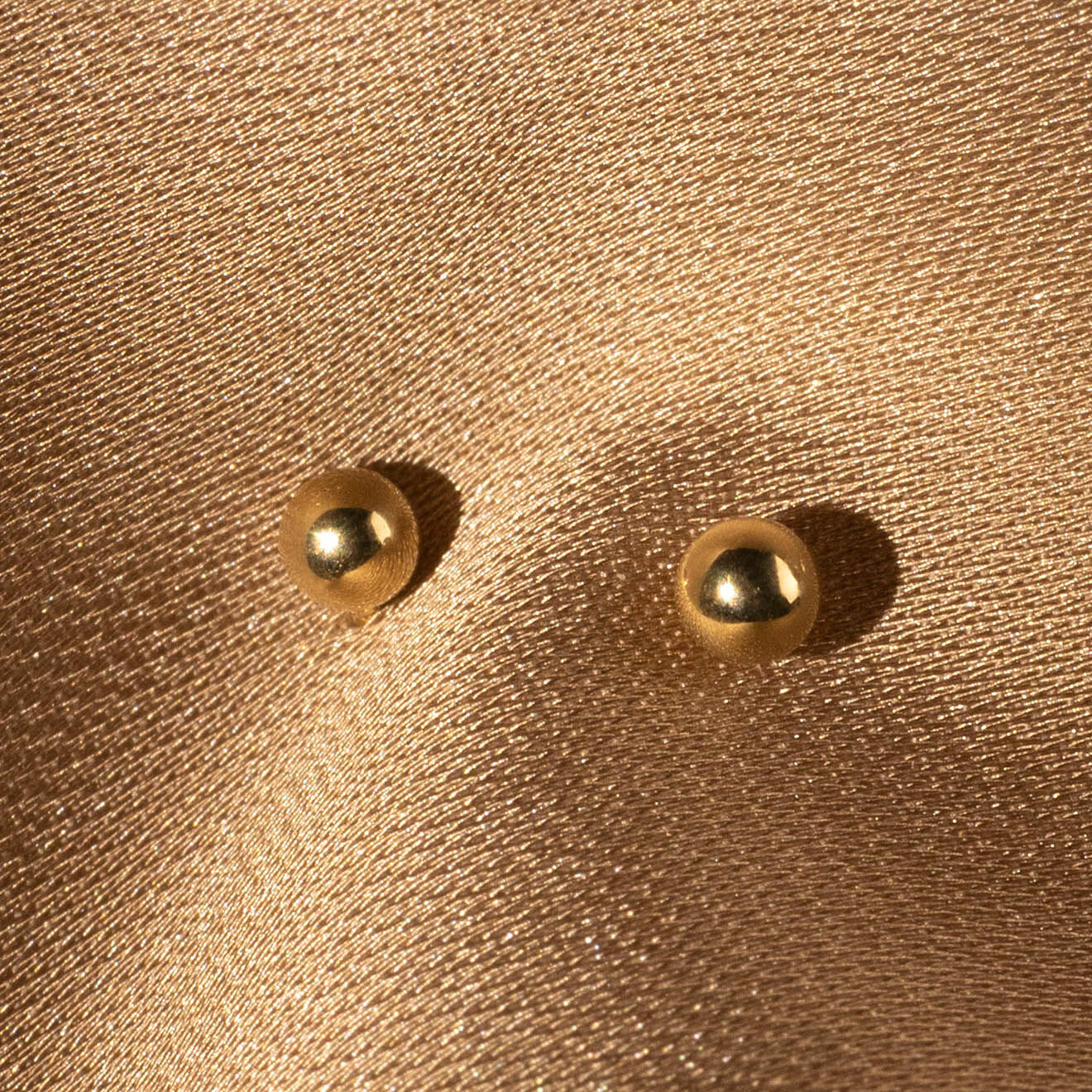 Instant d'Or Boucles d'oreilles Puce or jaune Ø 3 mm