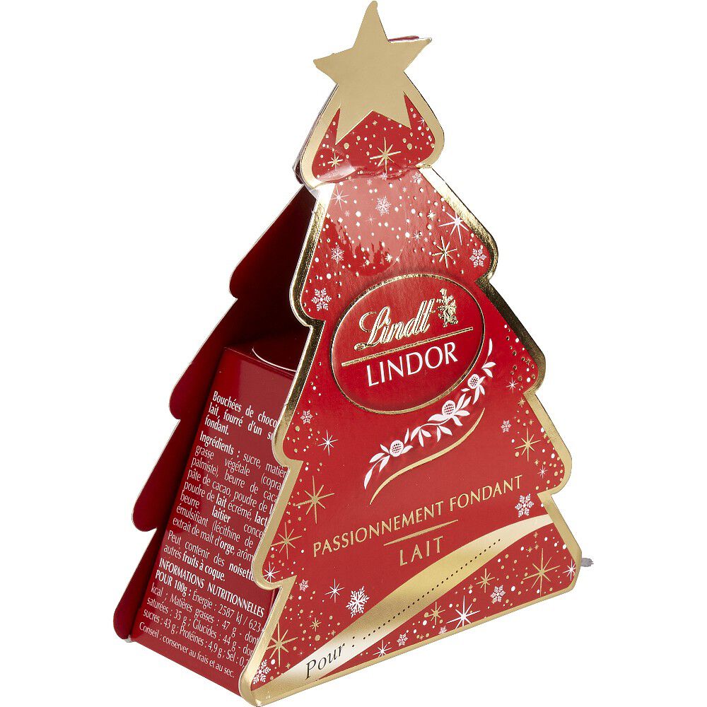 Chocolat Lindor boîte sapin 37g