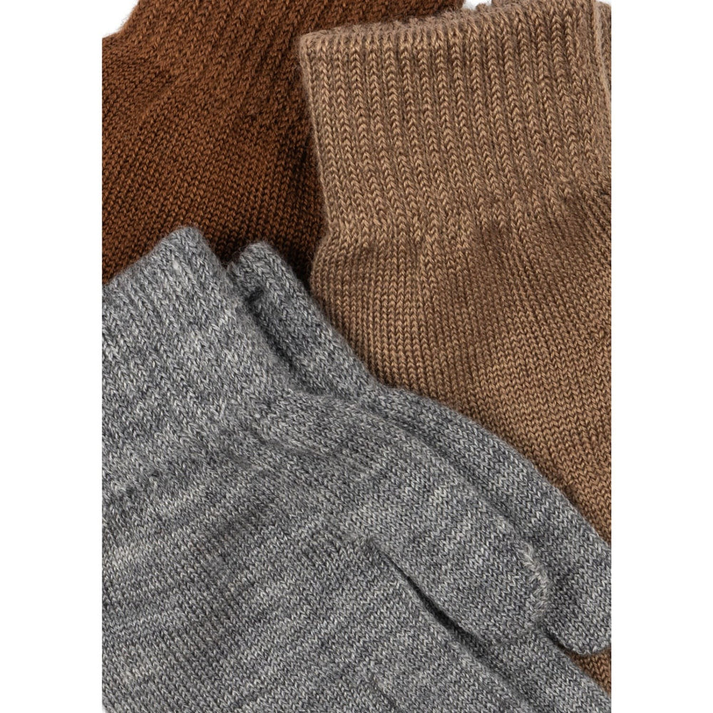 Køb Konges Sløjd Grey Melange/Beige/Brown 3 Pak Filla Handsker