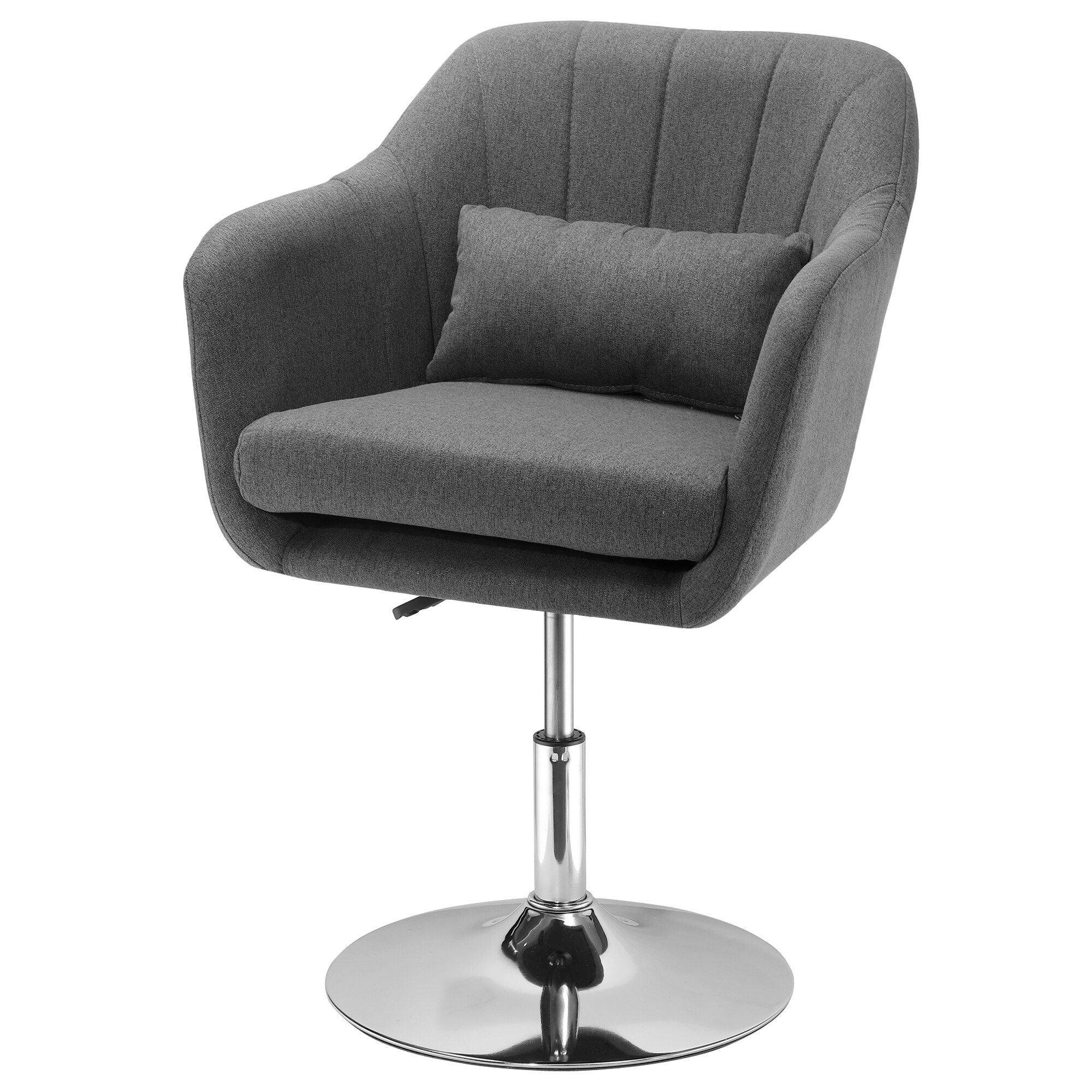 HOMCOM Bürostuhl im schlichten Design 57 x 57 x (77,5-87) cm (BxTxH)