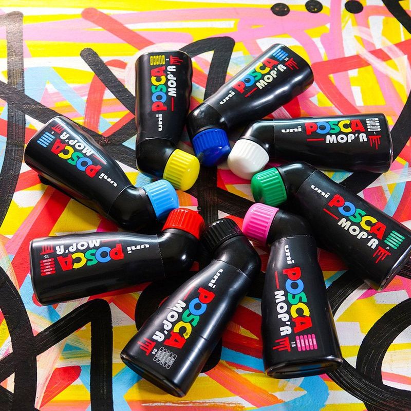 Posca - MOP'R - Verfstift - Rood - Waterbasis - 3-19mm Punt