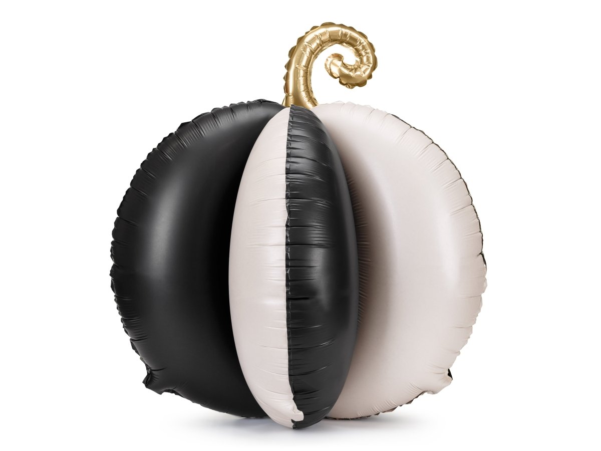 Pompoen Ballon Zwart Wit Leeg 58cm