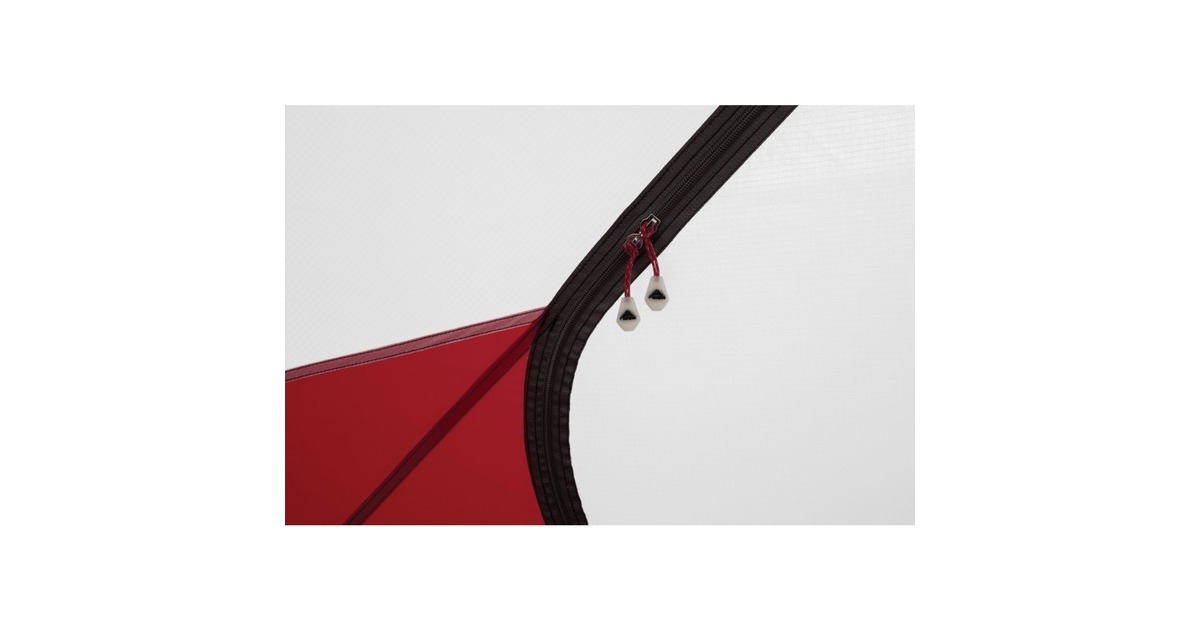 MSRElixir 3 tent  (Lichtgrijs/rood)
