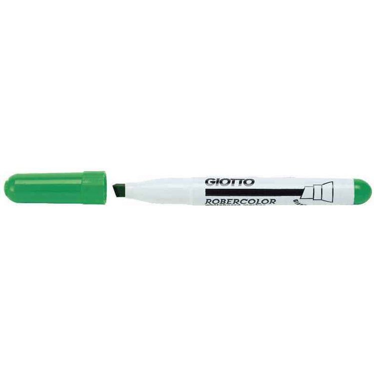 Marqueur robercolor biseau giotto odeur neutre ecriture  4 a 6mm biseaute coloris vert