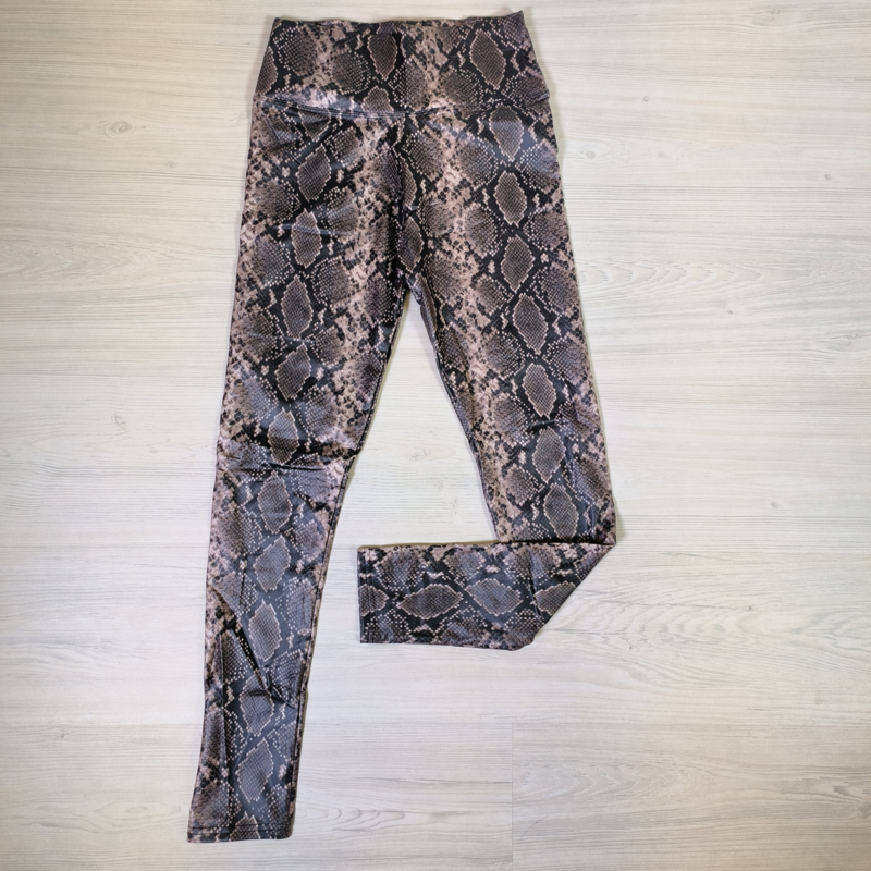 Snake leatherlook legging